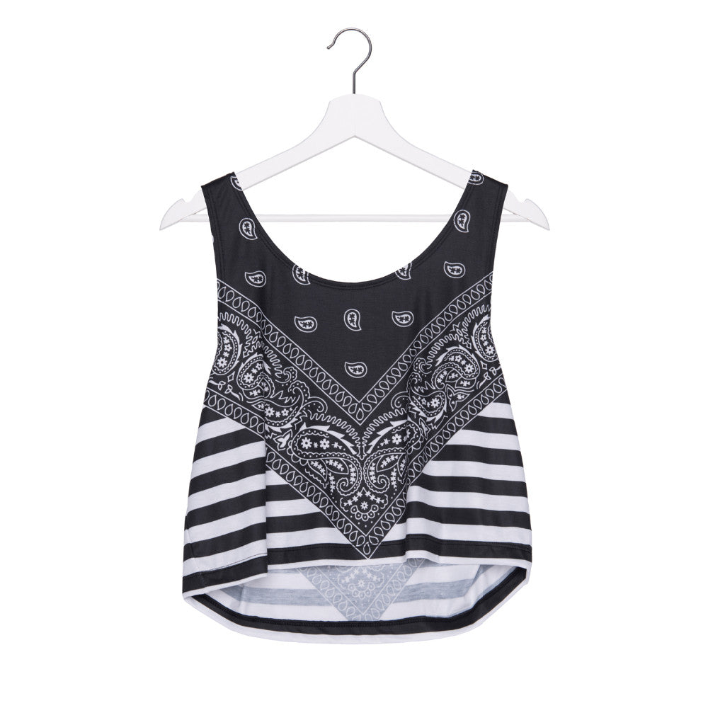 Black Amobea Crop Top