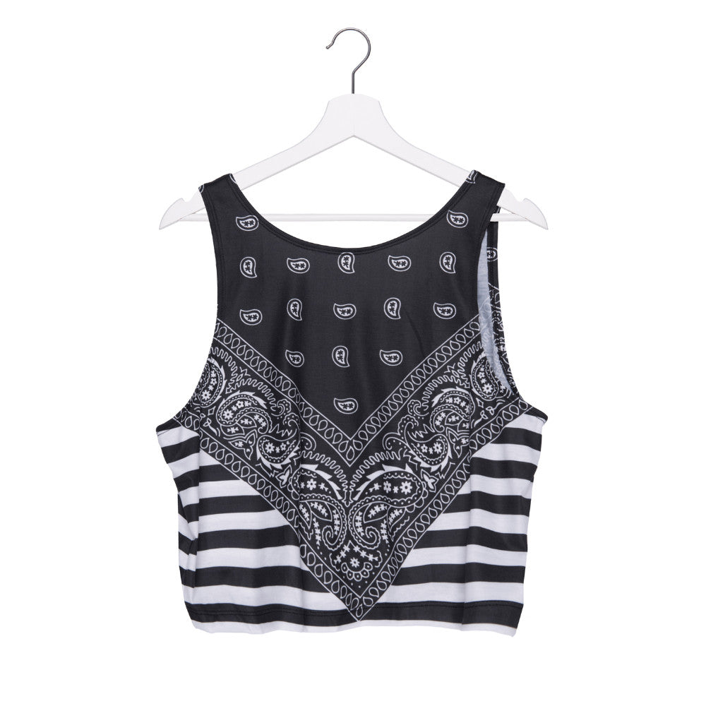 Black Amobea Crop Top