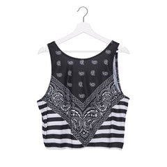 Black Amobea Crop Top