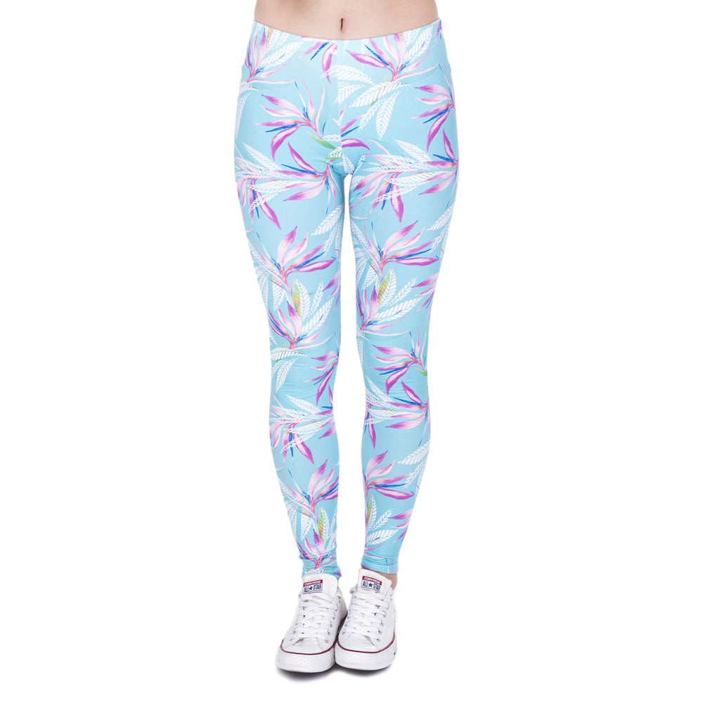 Pink N' Blue Leaves