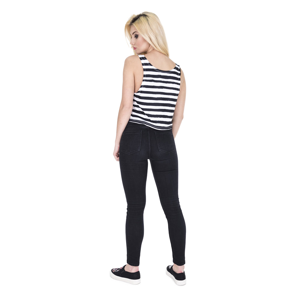 Fries Stripes Crop Top