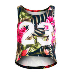 Tropical Flowers Crop Top