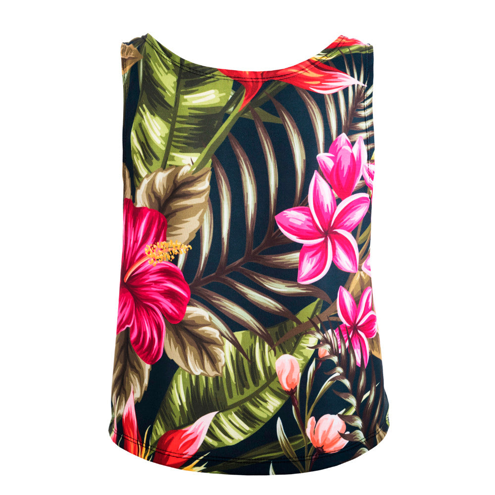 Tropical Flowers Crop Top