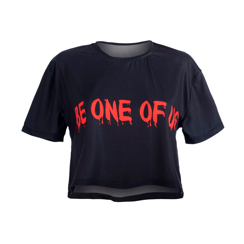 Crop Vampire Lips T-Shirt