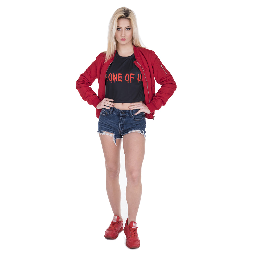Crop Vampire Lips T-Shirt