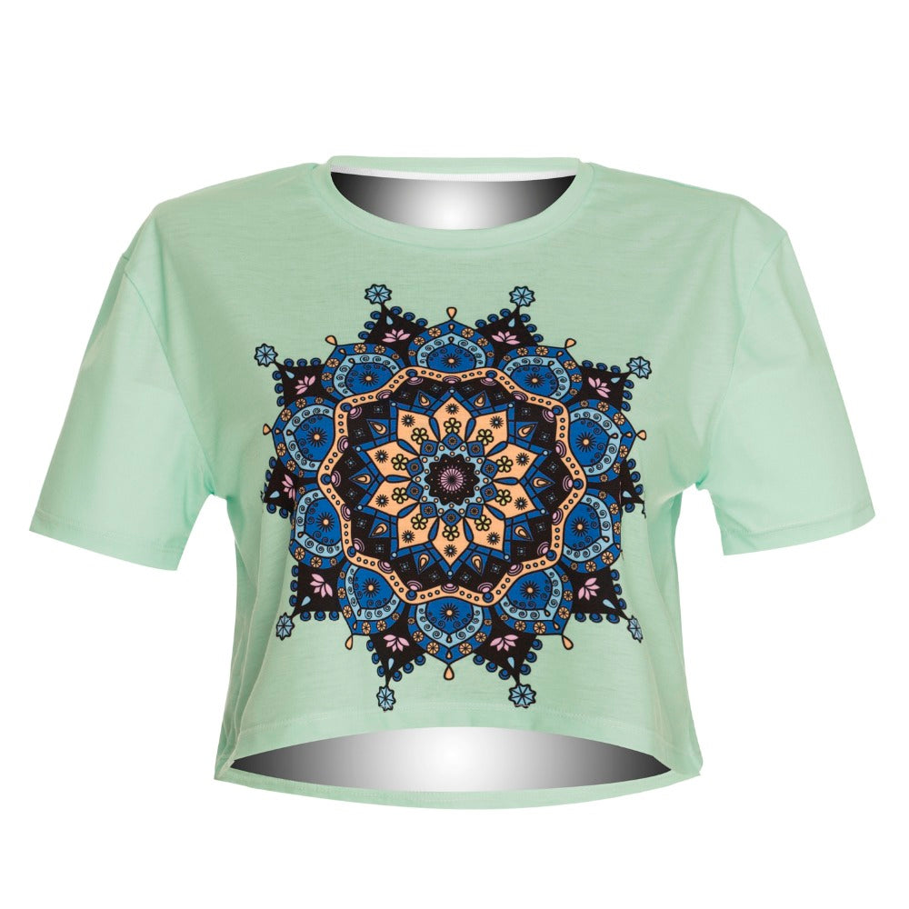 Crop Mandala Light T-Shirt