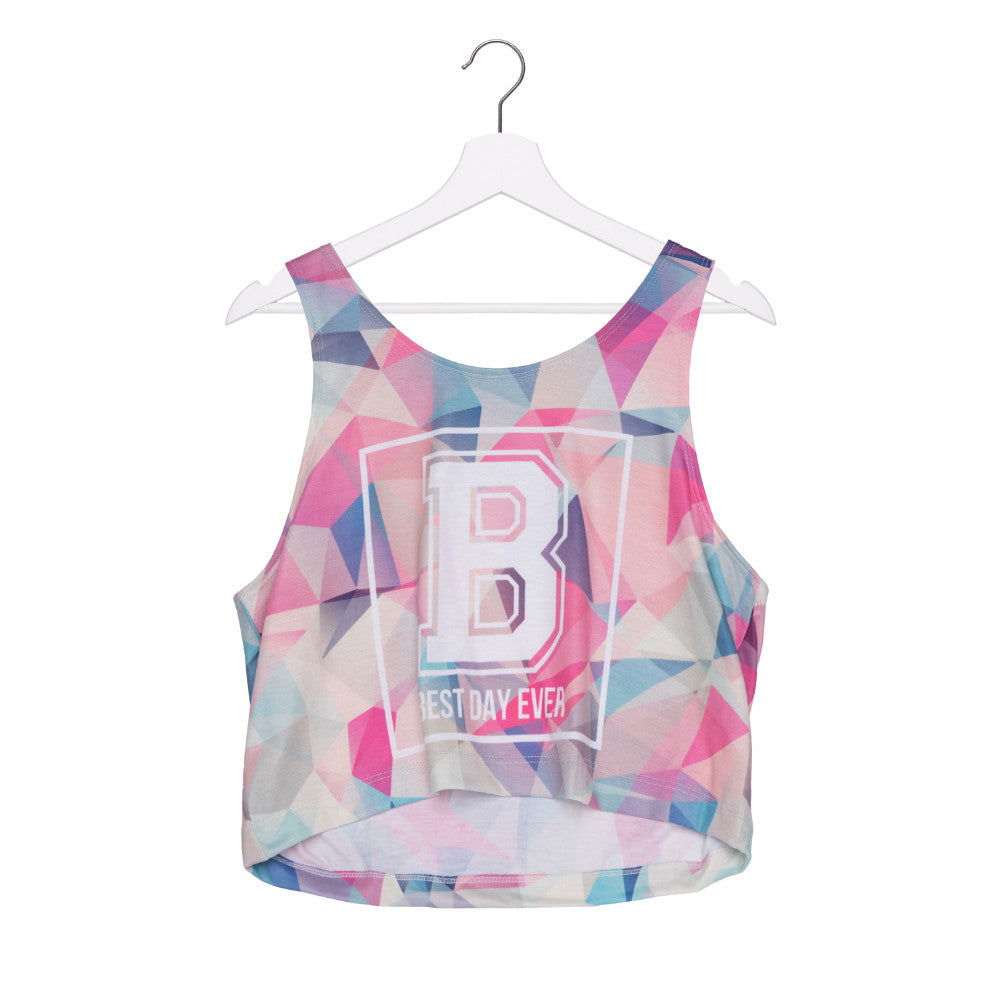 Pink Mosaïc Crop Top