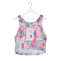 Pink Mosaïc Crop Top