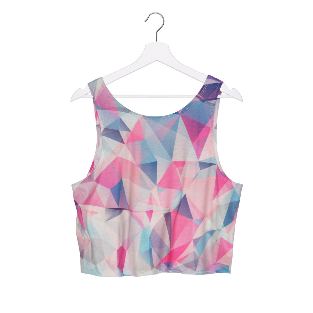 Pink Mosaïc Crop Top