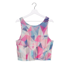 Pink Mosaïc Crop Top
