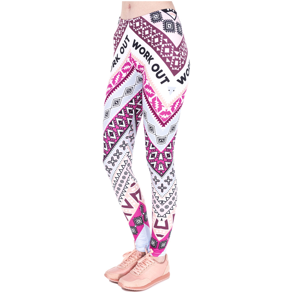 Pink N' White Aztec Design