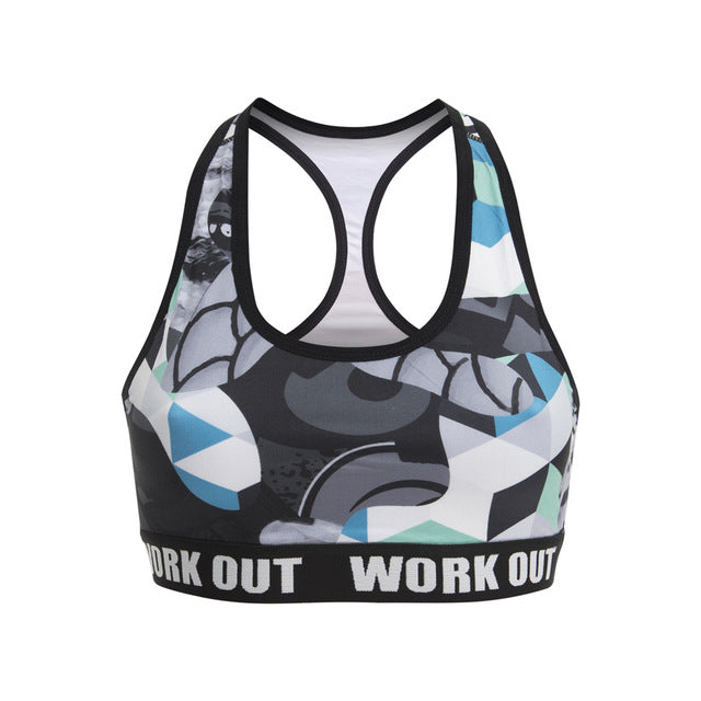 Workout Tattoo Fitness Bra