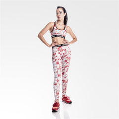 Workout Gray N' Red Triangles