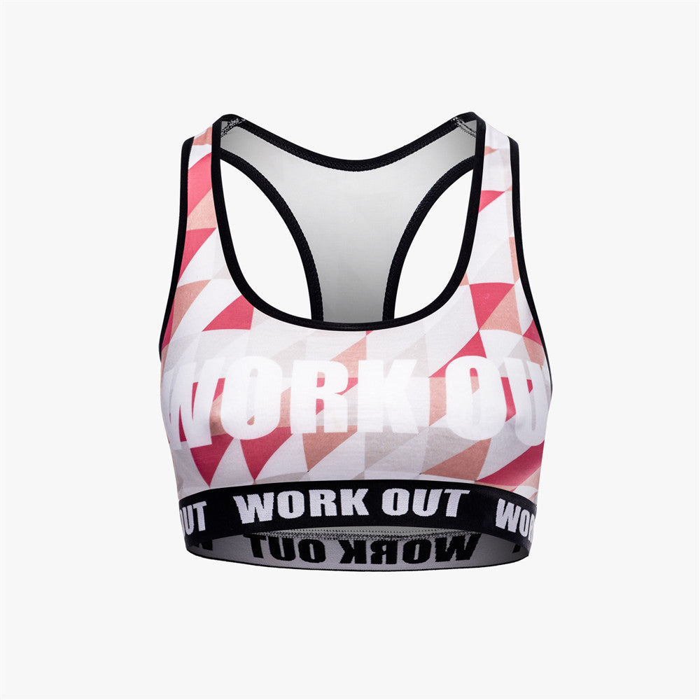 Workout Red Triangle Fitness Bra