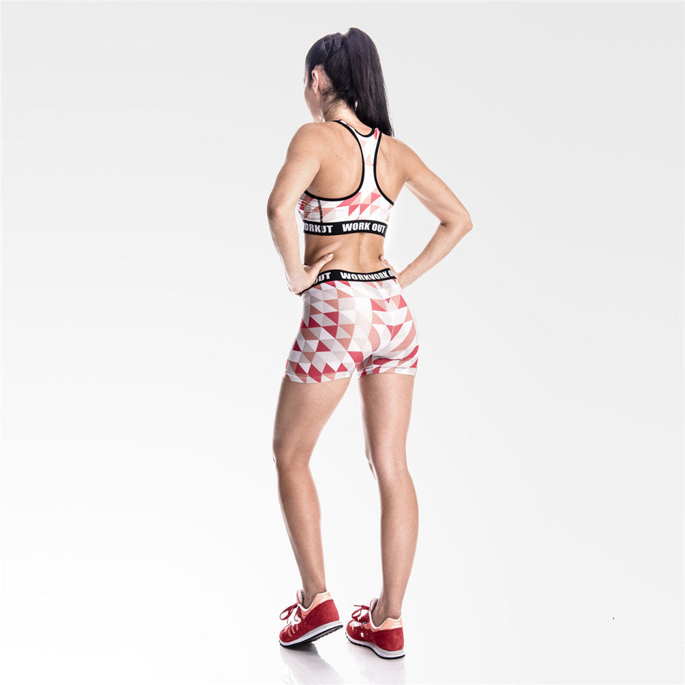 Workout Red Triangle Fitness Bra