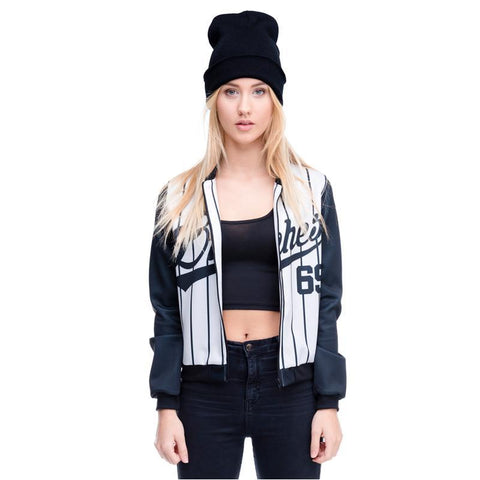 Black N' White Baseball Jacket