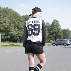 Black N' White Baseball Jacket