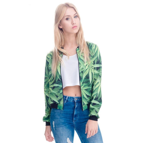 Weed Leaves Jacket