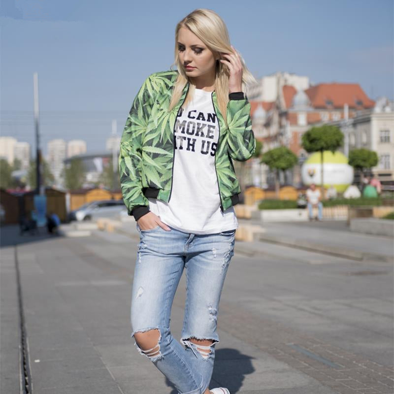 Weed Leaves Jacket
