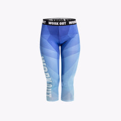 Capri Workout Blue Triangles