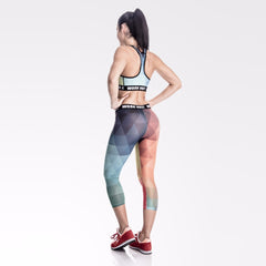 Capri Workout Faded Triangles