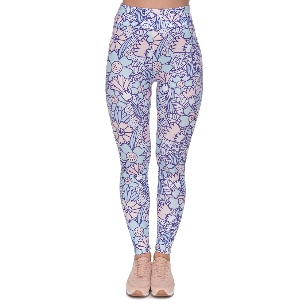 Pastel Cartoon Flowers