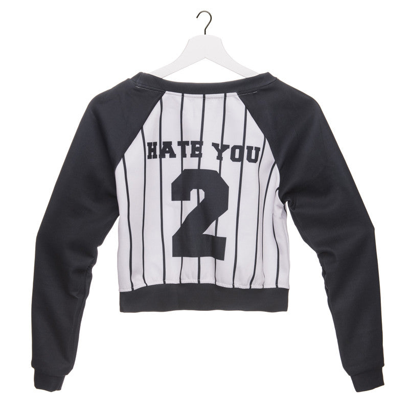 Crop Baseball Sweater