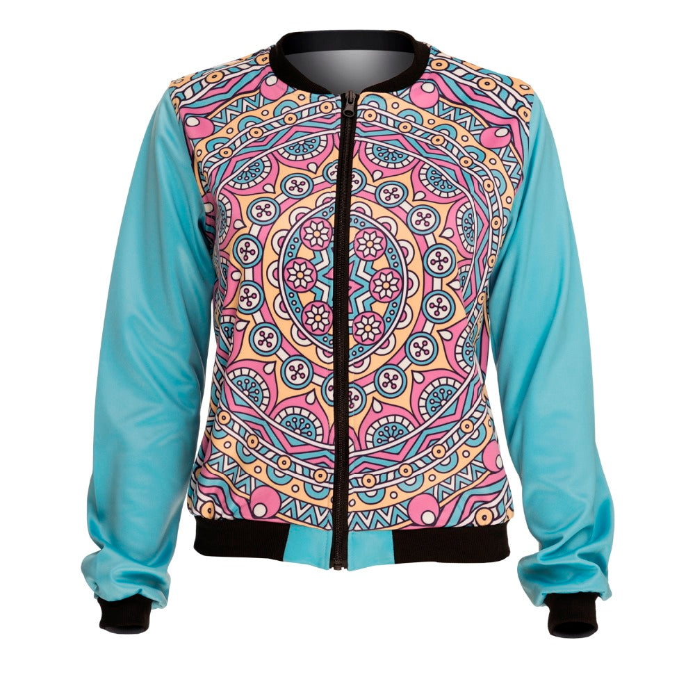 Simple Blue Mandala Jacket