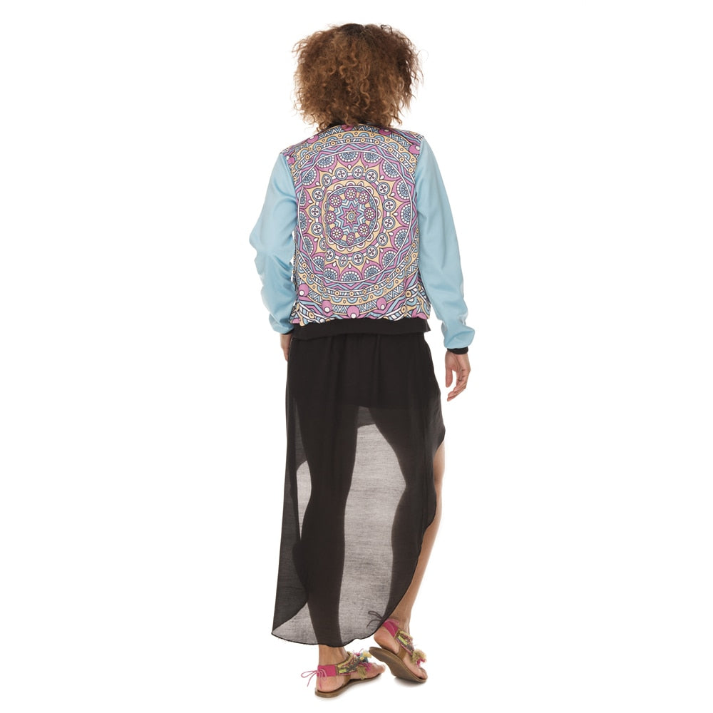 Simple Blue Mandala Jacket